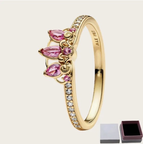 Gold Pink Tiara
