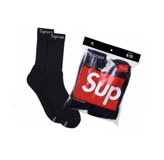 Black Supreme socks