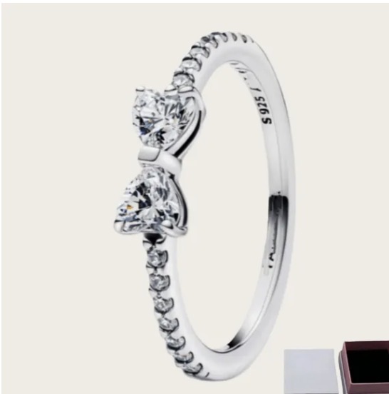 Silver Clear Bow